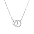 Nickel Free Zircon Life of Circle Necklace Joyeria De Plata Ley 925 Collar Al Por Mayor