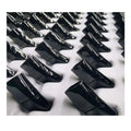 BMZ 2025 Double IP Vacuum Plating Shiny Black Recycled Flat Leather Bracelet Clasp 316L Stainless Bracelet Clasp