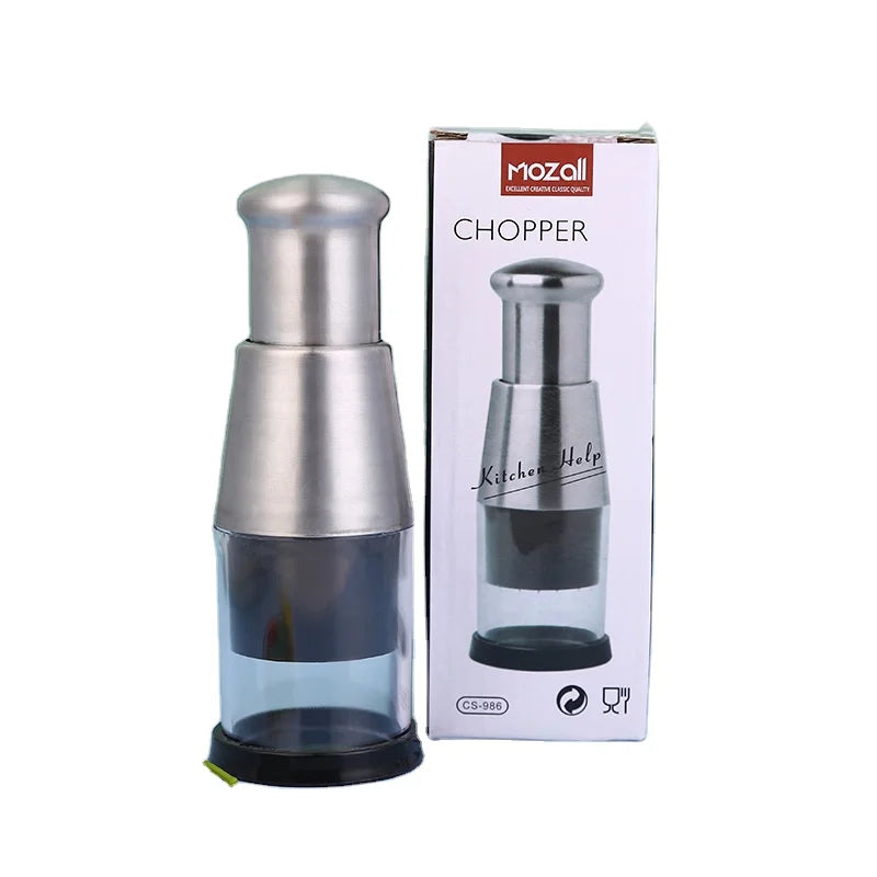 Hot Selling Multi Function Onion Cutter High Quality Vegetable Chopper Stainless Steel Hand-Pressed Garlic Masher