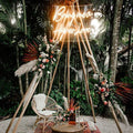 Rebow Dropshipping Happy Birthday Neon Sign Wall Mounted Large Red Cloud Neon Sign Light for Home Wedding Party Decor