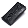 2026 New Design Men's Crocodile Pattern Genuine Leather Wallet Business Multi-Card Slot Long Wallet