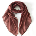 Classic Design  Cotton Voile Soft Shawl Dark Red Women Muslim Hijab in Stock