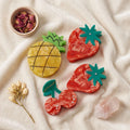 Midairy Cute Fruits Mini Claw Clips Strawberry Cherry Pineapple Shaped Hair Accessories for Ladies Girls 4793