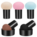 Mushroom Makeup Sponge Puff Handles 3 Holder Cases Super Soft High Water Absorption Cosmetic Facial Face Beauty Personal Care