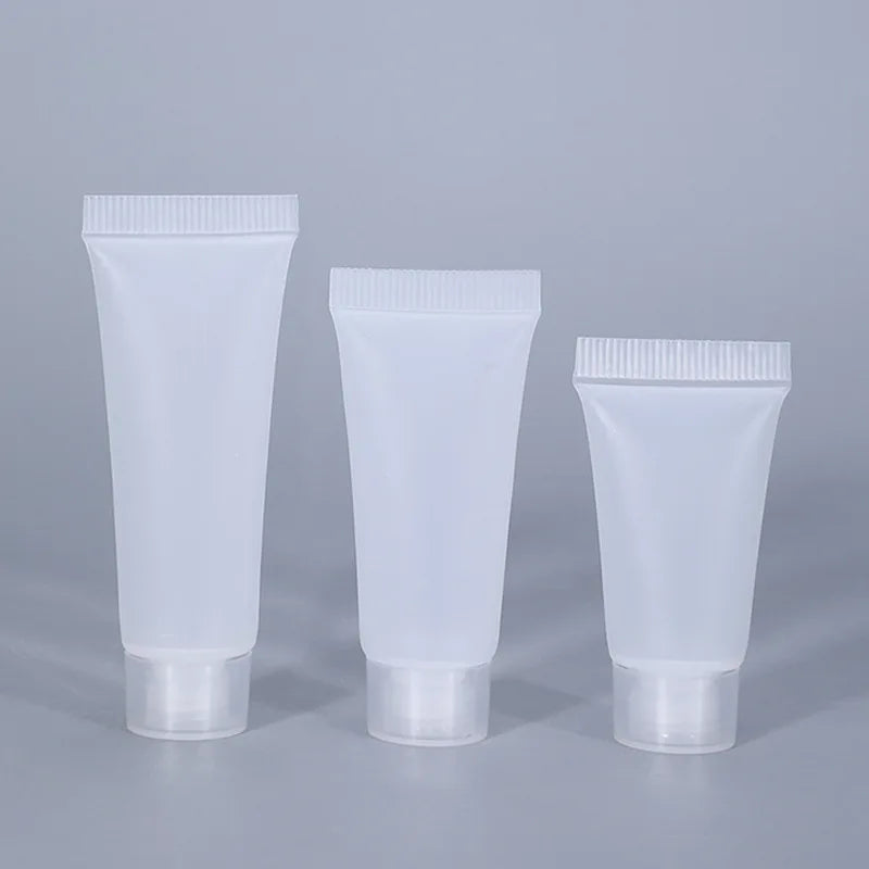 Eco Friendly 5ml 10ml 15ml Plastic Tube for Eye Cream Hand Cream Transparent Frosted Customized Screw Cap Silk Screen Printed