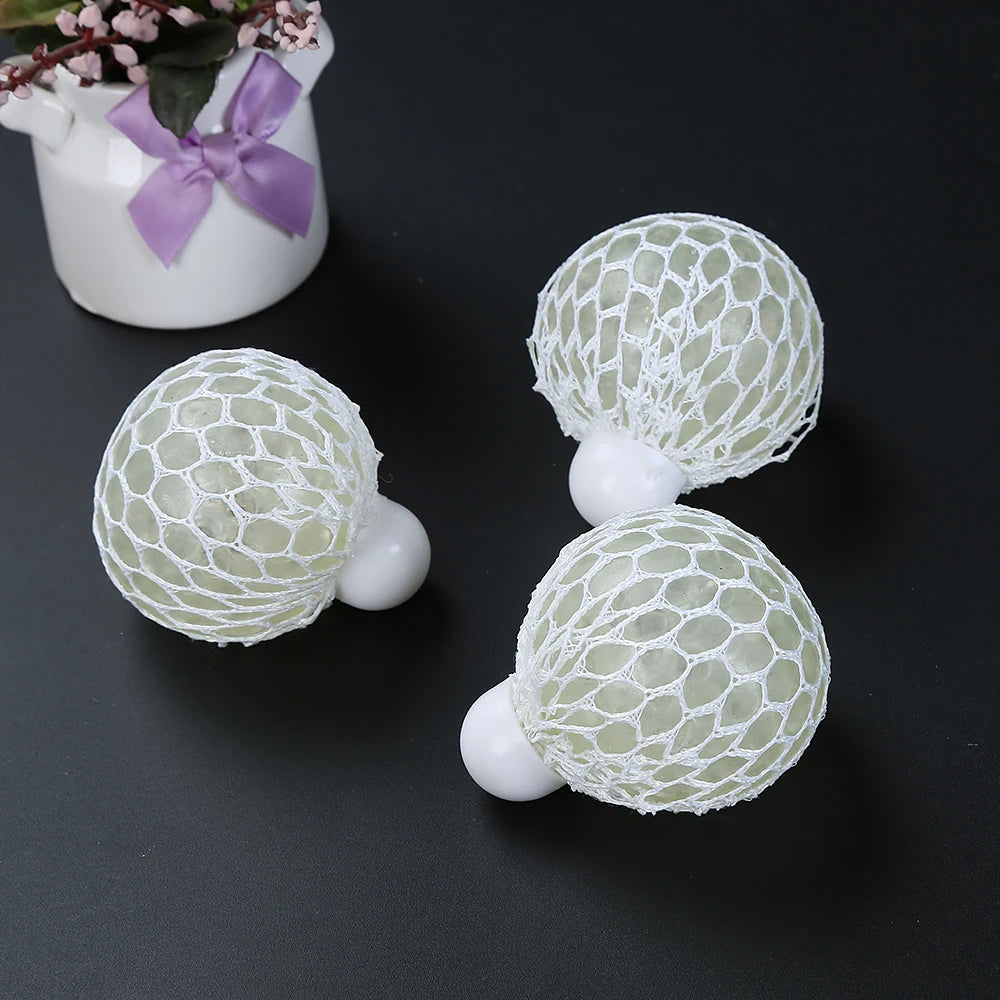 Kehui Factory Wholesale Anti-pressure TPR Stress Ball Fidget Toy Mesh Beads Ball for Kids Aged 5 to 7 Years Made of Plastic
