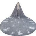 S7717F High -quality Hot -selling White Gauze Headwear Super Immortal Long Wedding Lace Veiled for Women
