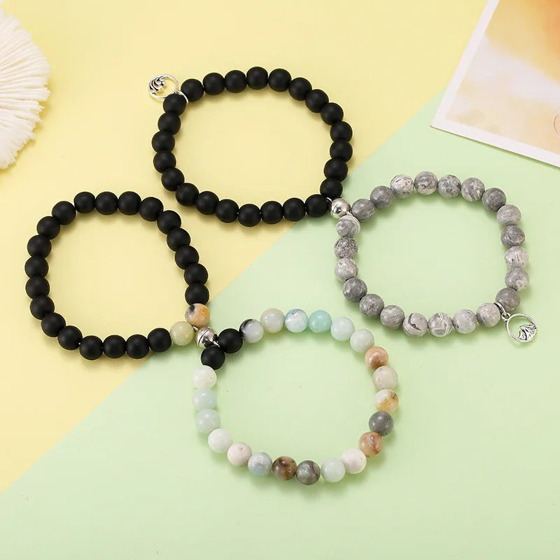 Wholesale Popular Beads Eachother Promise Couple Bracelet for Men Women Magnetic Couples Bracelet Charm for Lover