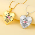 To My Daughter Love you Heart Pendant Necklace Birthday Charm Gift from Dad Father Daddy