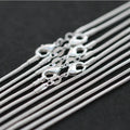 Rinhoo Bulk Wholesale 1PCS 925 Stamped Silver Color 1mm Women's Necklace Jewelry Snake Chain for Pendant Cheap 16''-24''