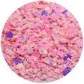 Mix Pink Color Star Polymer Clay Glitter PVC Shell Sequins for Nail Art Nail Wedding Decoration Craft