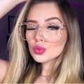 Cat Eyes Crystal Tr90 Eyeglasses Anti Blue Light Glasses Eyewear Spring Hinge Computer Game Optical Glasses