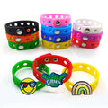 Promotional Adjustable Christmas Ornaments Design Soft PVC Rubber Wristband Shoes Charms for Kids PVC Bracelet Gift Accessories