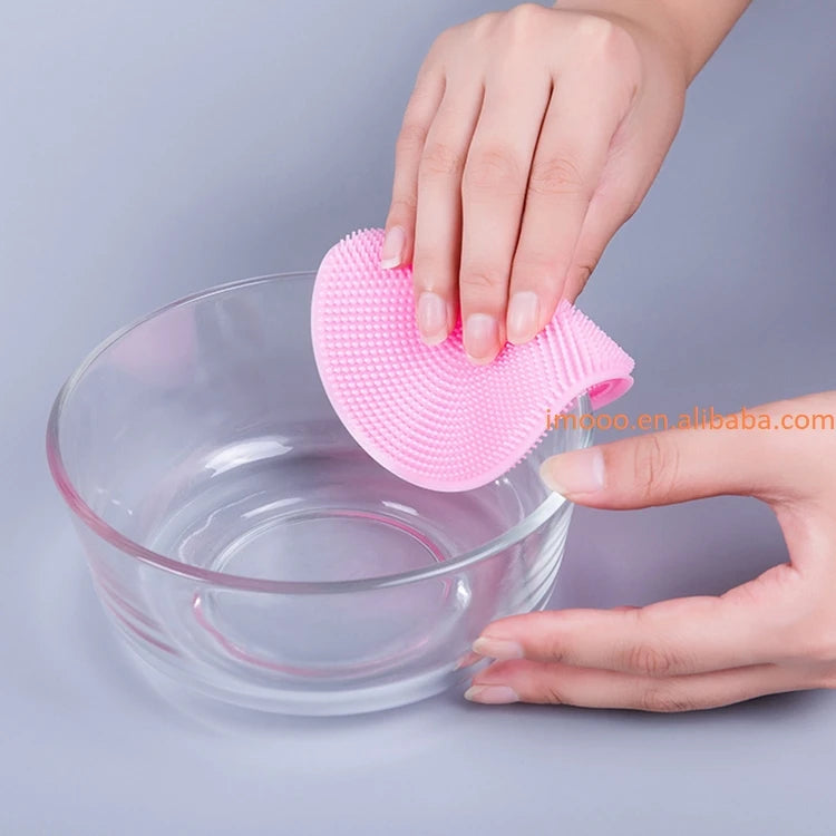 Factory Price Silicone Dish Washing Sponge Scrubber Kitchen Cleaning Cloth Sample Available Cleaner Tool Soft Cleaning Brush
