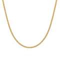 Nagosa Hot Selling 925 Sterling Silver Jewelry Wholesale 18k Gold Plated Brass Curb Chain Necklace