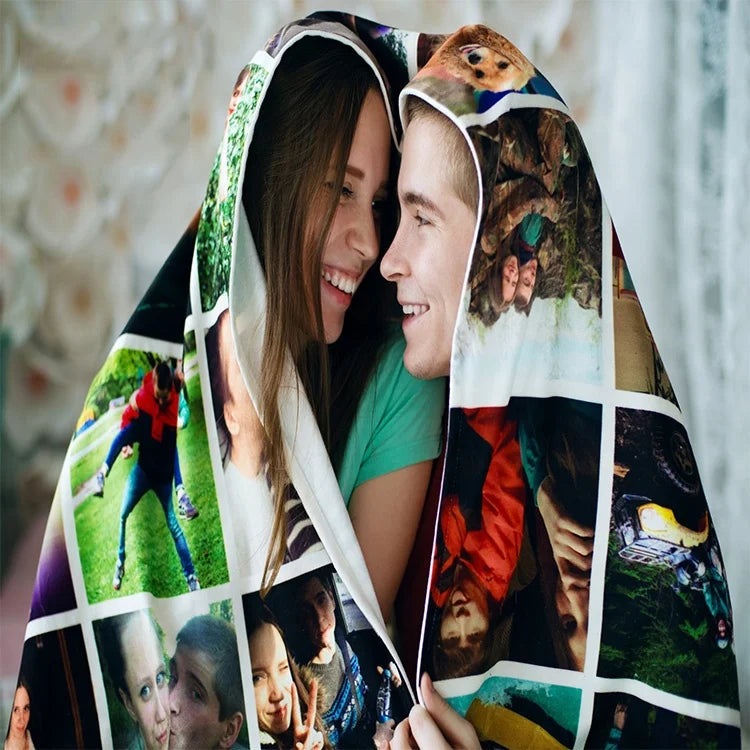 OEM Digital Print Flannel Fleece Throw Blanket Cozy Custom Design with Low MOQ Knitted Technique