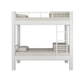 Modern Without Screws Black Metal Double Bunk Bed Frame Safety Rails Storage for Adult Hostels Teenagers Bedroom