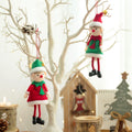 Merry Christmas Xmas Tree Hanging Boy Girl Elves Kids Gift Christmas Elf Doll Angel Pendant