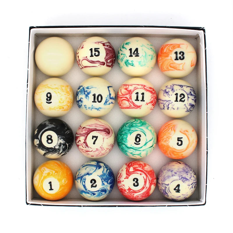 2-1/4" Regulation Size Complete 16 Ball Standard Billiard Pool Balls Set