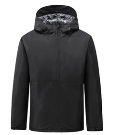 Wholesale Custom Breathable Plus Size Full Zipper Waterproof Soft Shell Ski Jackets with Print Pattern and Custom Logo