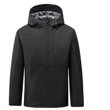 Wholesale Custom Breathable Plus Size Full Zipper Waterproof Soft Shell Ski Jackets with Print Pattern and Custom Logo