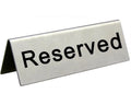 Laser Engraved Plastic ABS Private Tent Catering Table Reserved Signage Custom Printing Acrylic Table Tent Signs