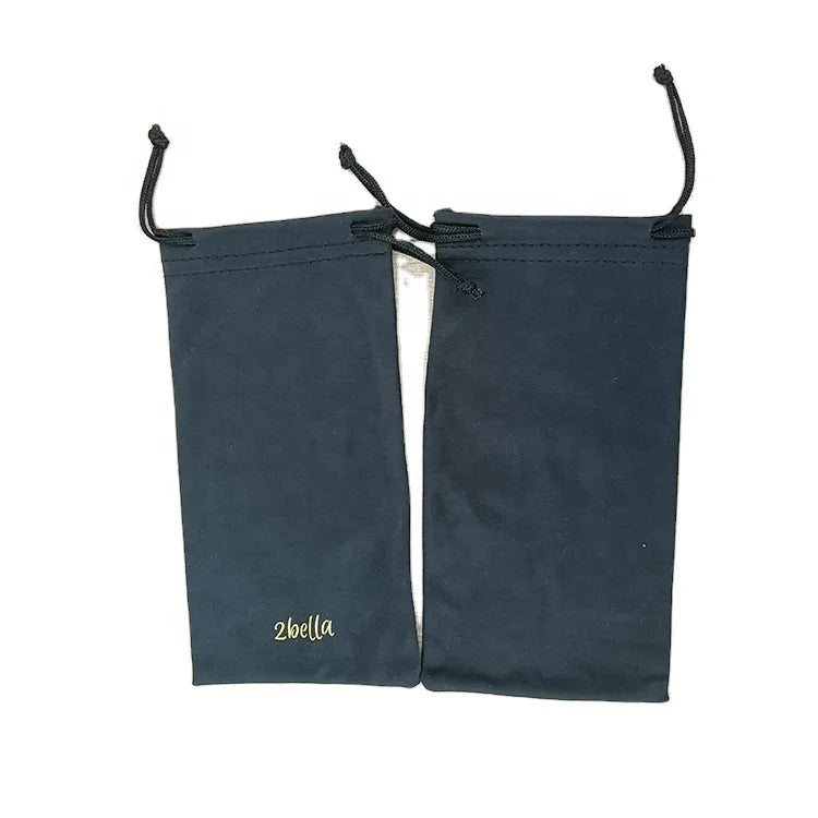 Xinhe Shengfu Stock Microfiber Eyeglasses Case with Draw Rope Pocket Storage and Sun Glasses Bag Bundle