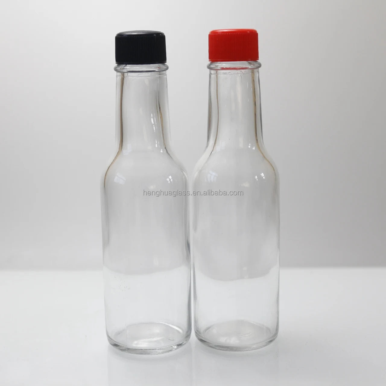 Hot Sale 5oz 150ml  148ml Woozy Glass Bottle Chili Sauce Ketchup Storage BBQ Kitchen Container Bottle With Plastic Cap Wholesale