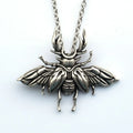Scarab Pendant Animal Vintage Chain Punk Beetle Necklace for Women Men Jewelry