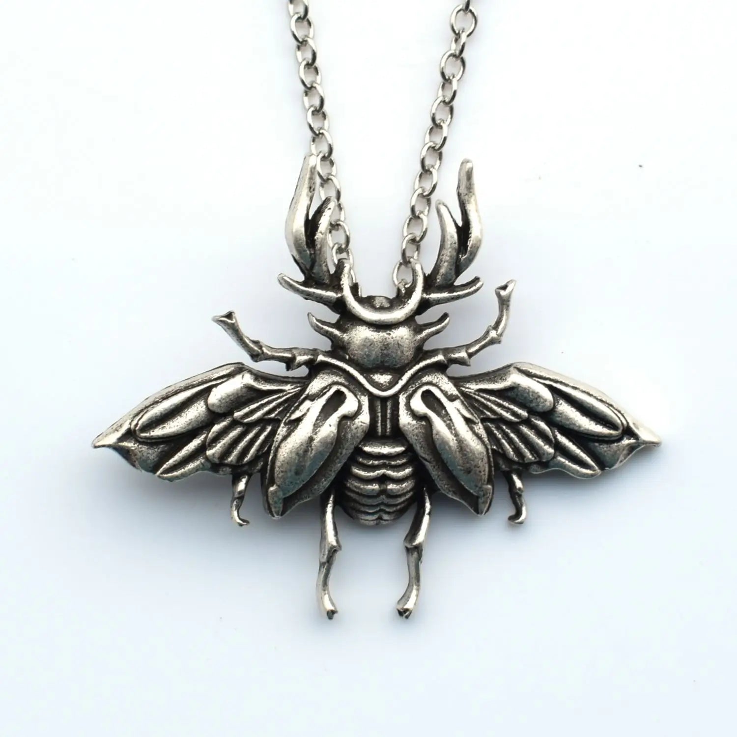 Scarab Pendant Animal Vintage Chain Punk Beetle Necklace for Women Men Jewelry