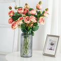 SZ0422 75CM Vase Artificial Flowers Long Stem Artificial Silk Roses Home Table Handmade Roses for DIY Party Decora