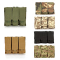 Triple MOLLE Magazine Pouch 5.56 Tactical 3 Mag Holder for Paintball/Hunting/EDC Universal Ammo Carrier