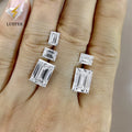 LusterFactory Wholesale D Color VVS Baguette Cut Lab Grown Synthetic Loose Moissanite for Jewelry Making.