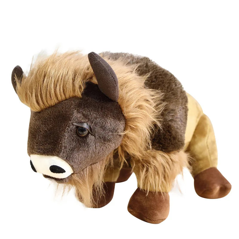 CHIQUE Wholesale Highland Cow Plush Toys Scottish Highlander Bison Simulation Plush Cow Stuff Animals for Kids