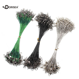 DORISEA Anti-Bite Stainless Steel Fish Line 20pcs/pack Level Fishing Knots Steel Wire for River and Stream Fishing