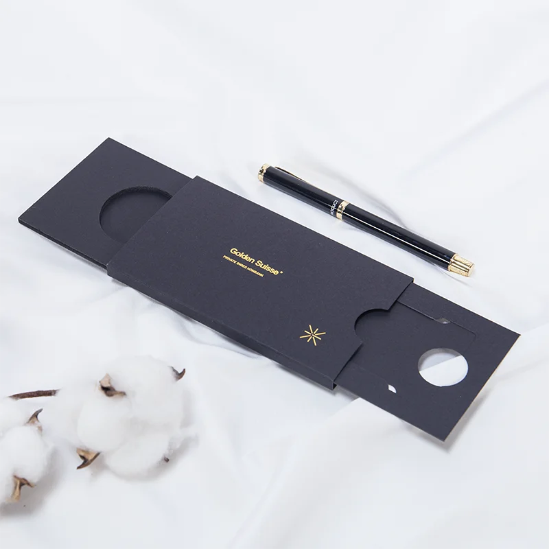 Custom Printed Private Credit Card Double Drawer Envelope Packaging Box for Vip Card Card Holder