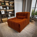 Monico Luxury Velvet Tufted Single Floor Chair Modern Nordic Design Reclining Feature for Hotels Living Rooms Movies Villas