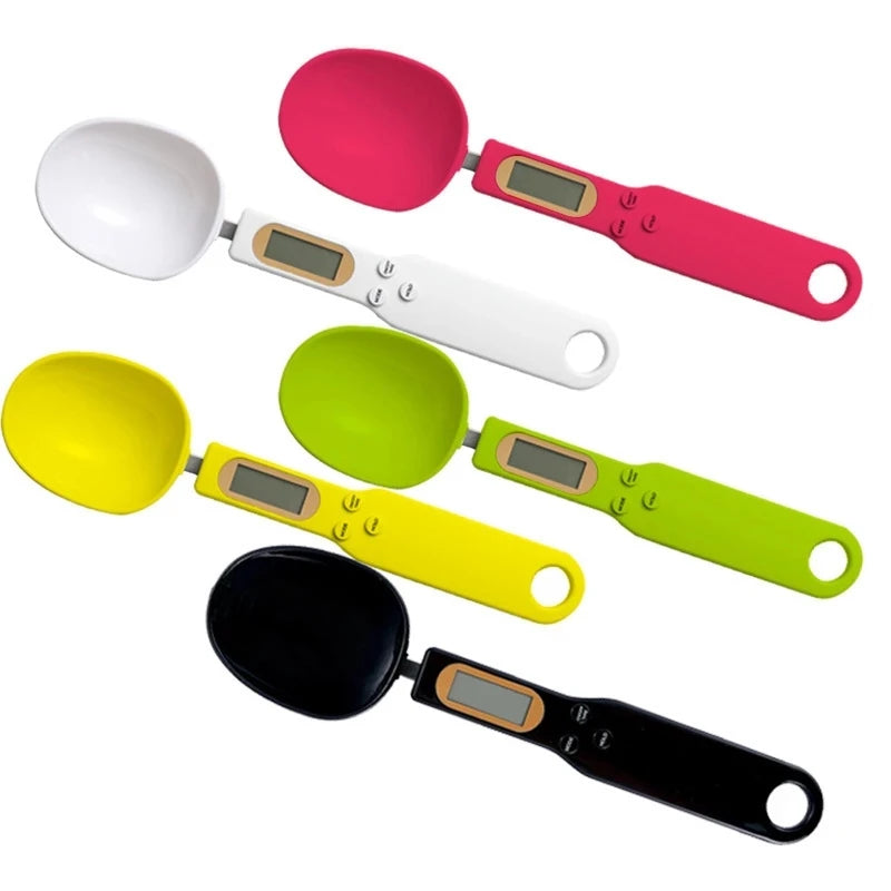 500g/0.1g Precise Digital Kitchen Scales LCD Display Electronic Measuring Spoon with Battery Power Made of Durable Plastic