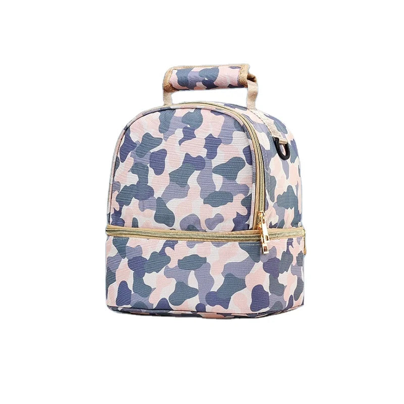 Factory Custom Lady Fashion Children Waterproof Lunch Bag with Drink Delivery Insulated Thermal Food Cooler Bag