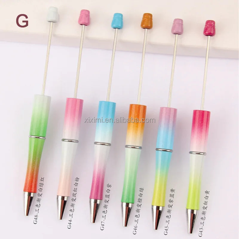2026 New Creative Charms DIY Focal Silicone Beads Multi Function Pen Accessories Decoration Ballpoint Pens
