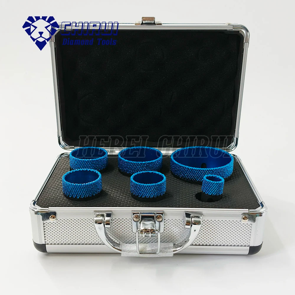 Best Vacuum Brazed Matrix Diamond Tile Core Drill Bit Kit M14 Diamond Hole Saw Set for Ceramic Porcelain