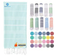 100% Cotton Tassel Beach Towel for Adults Quick-Dry Turkish Woven Bath Towel