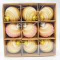 8cm/9pcs OEM Brand Christmas Ball Ornament Set for Tree Decor Foam Surface for Hanging Decorations China