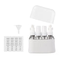 Light Grey 50ml 4-in-1 Plastic Pump Bottle Set for Lotion and Spray Convenient  Portable Travel Kit with Practical