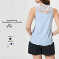 Xsunwing Wholesale Athleisure Women Sports Yoga Tops Lightweight Workout Ladies Sportswear Vest Gym Wear Women Tank Tops WDQ051