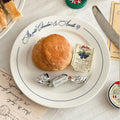 Solhui Nordic Creative French Alphabet Breakfast Plate Household Dish Cake Dessert Plate