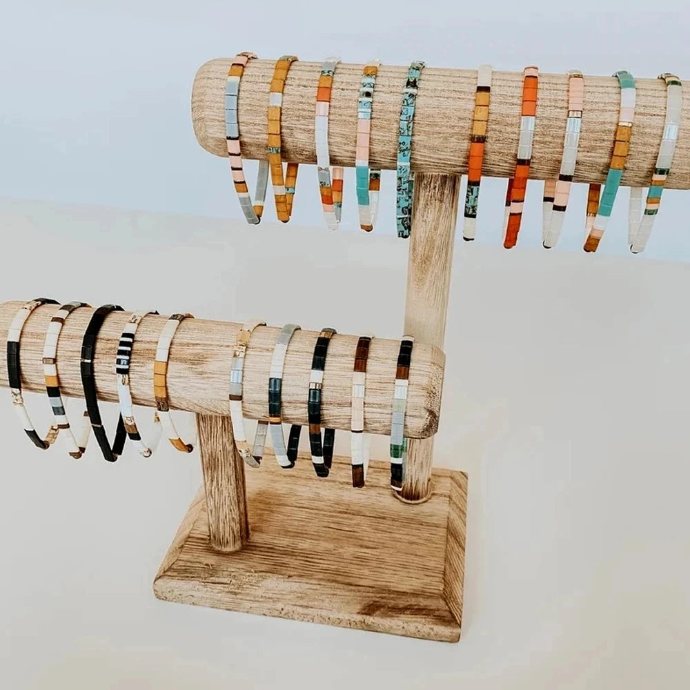 Miyuki Tila Beads Bracelet Boho Summer Pulseras Mujer Moda 2022 Fashion Jewelry Stretch Bracelets for Women Jewellery