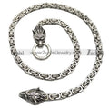 Men's Vintage Style Stainless Steel Necklace Gold Plating Strand Chain Design Party Gift Engagement Fashion Accessory Silver