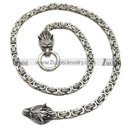 Men's Vintage Style Stainless Steel Necklace Gold Plating Strand Chain Design Party Gift Engagement Fashion Accessory Silver