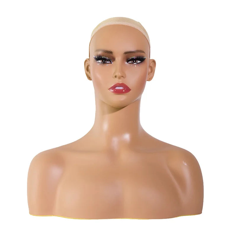 Africa America Female Mannequin Head for Wig Display Mannequin for Hats Display